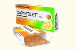 Фарингосепт при боли в горле