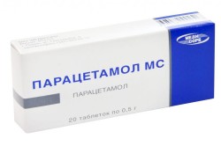 Парацетамол для снятия жара при ангине